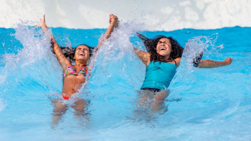 Kids in Wave Pool