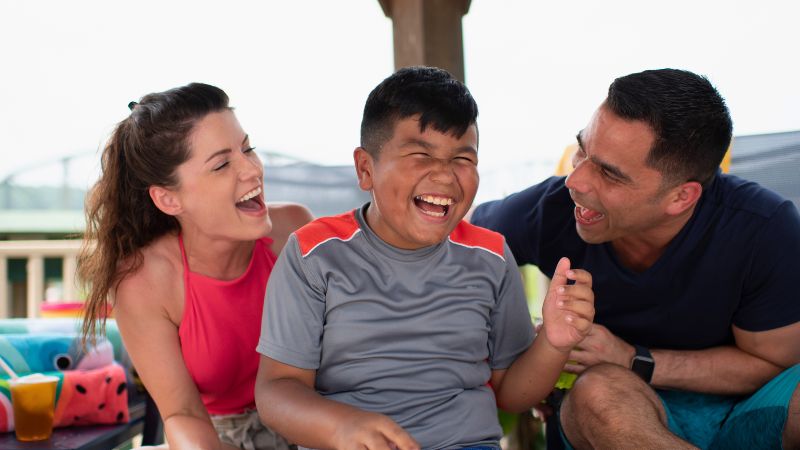 Family in Cabana