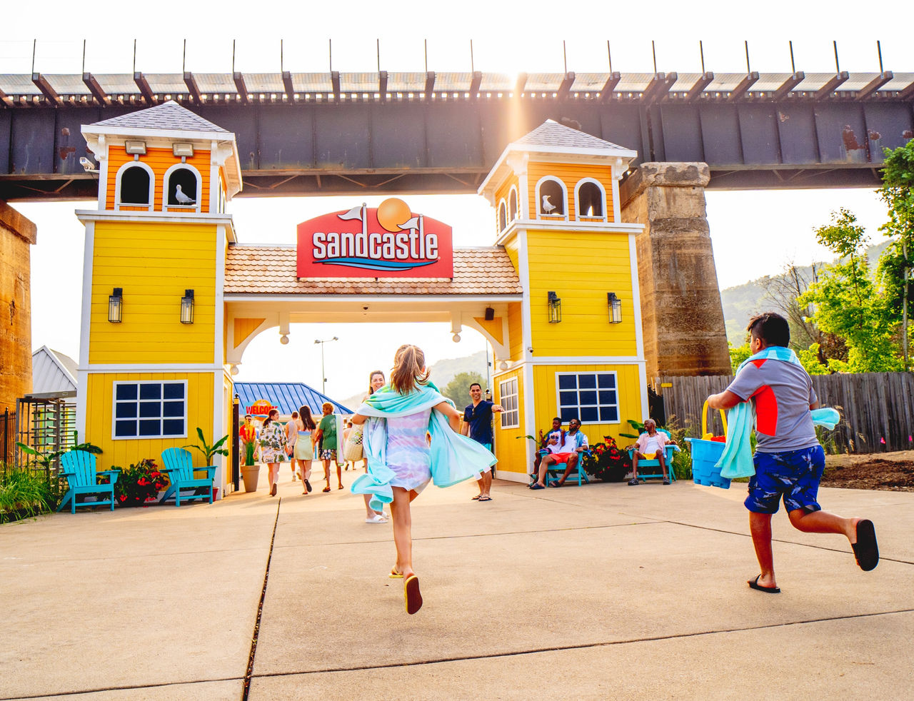 Park Entrance with Guests