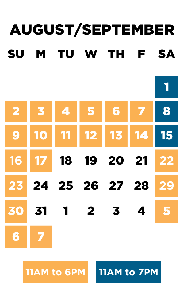 2026 Calendar Months - SCTAug25